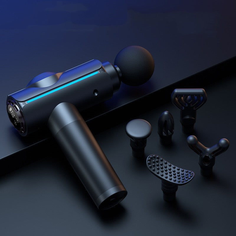 Fight&Fit™ – Pistolet de Massage Musculaire LCD Professionnel 6 Têtes